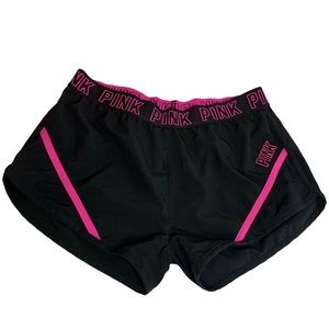 Pink Victoria Logo Running Shorts XS